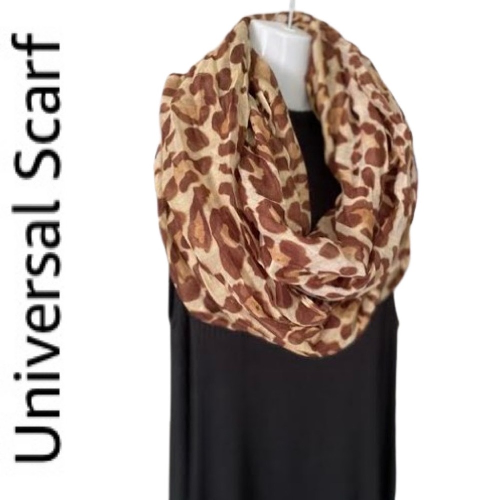 Animal Print Sheer Universal Scarf